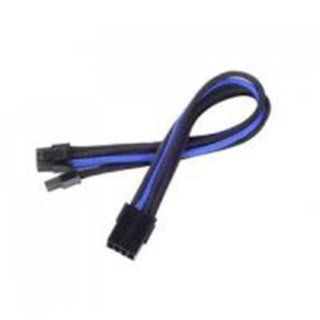 Silverstone Silver Stone Technologies PP07-PCIBA 8 Pin 250 mm Power Cable Extender - Black with Blue PP07-PCIBA